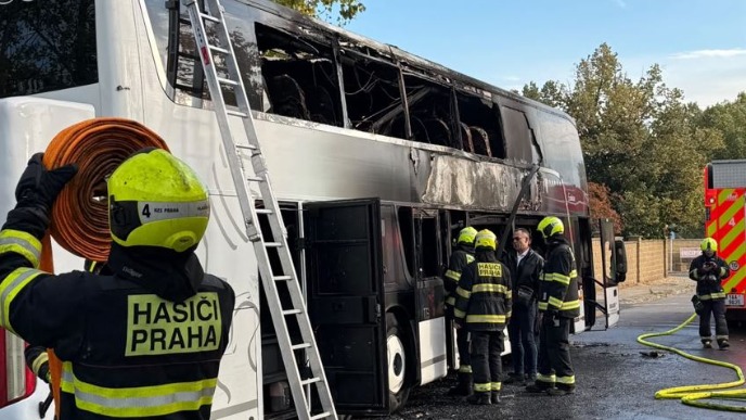 Zapalio se autobus